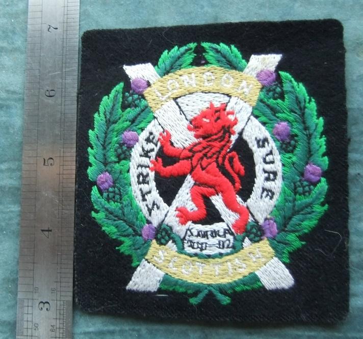 London Scottish Regiment Blazer Badge