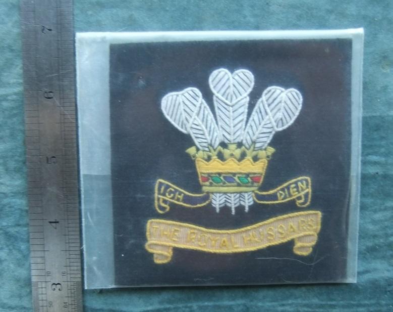 Royal Hussars Blazer Badge Prince of Wales Own