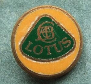 Lotus Motor Car Badge Sew On Button 1980S