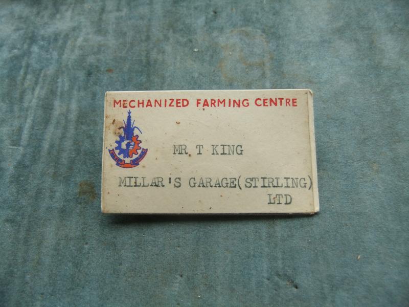 Fordson Major Farming Exhibitors Reps Badge 1950s