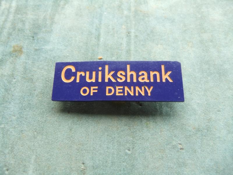 Cruikshank of Denny Agricultural Implements Badge