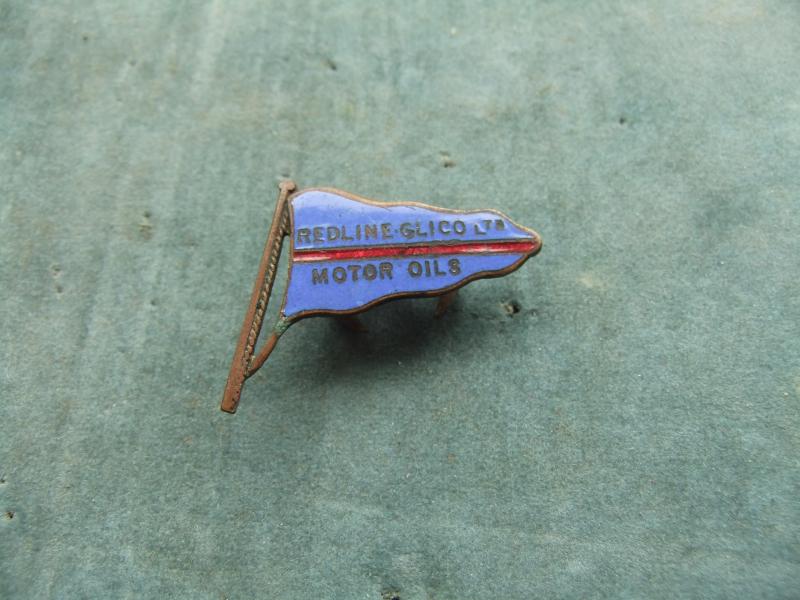 Redline Glico Motor Oils Badge Motor Spirits and oils