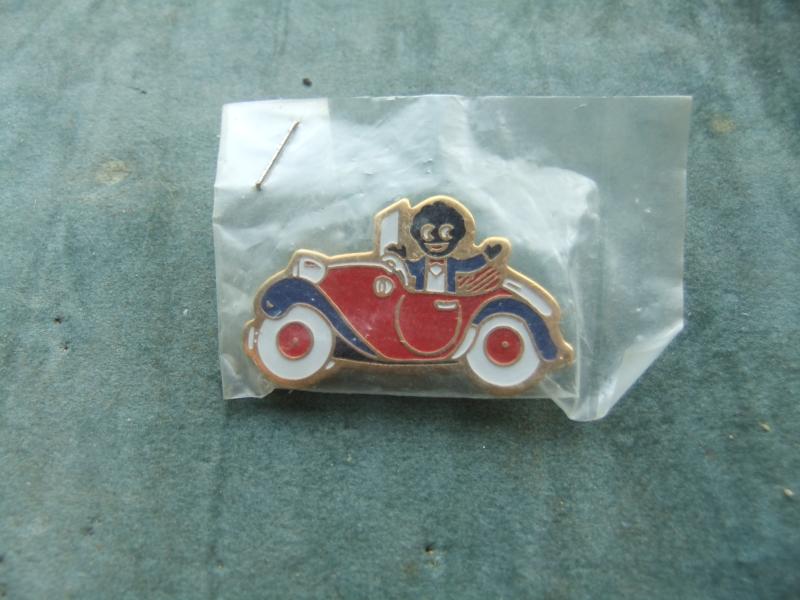 Robertsons Golly Motor Car Driver badge brooch 1980s