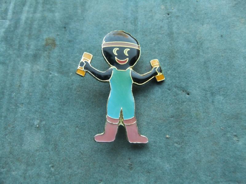 Robertsons golly badge Keep Fit 1993 94 large acryli