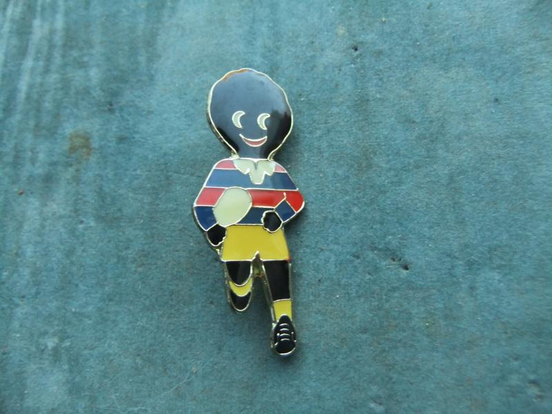 Robertsons golly badge Rugby Player 1993 94 large acrylic