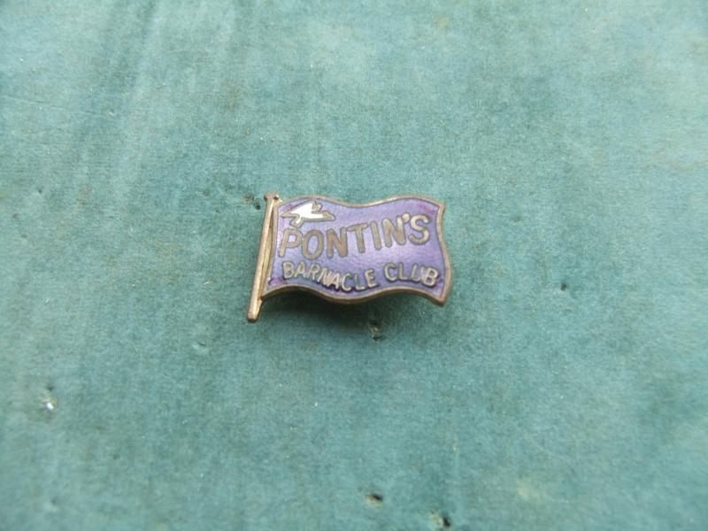 Pontins Holiday Camp Badge Barnacle Club